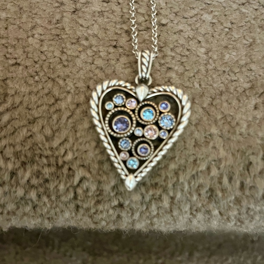 Brighton Halo Heart Necklace NWT